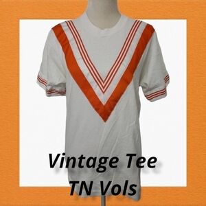 Vintage Tee Cheer Single Stitch TN Vols Fan Wear by Screen Stars Best L EUC